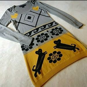 French Connection Wool Blend Sweater Dress